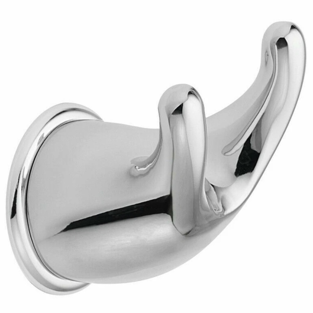 Moen Mason Chrome Double Towel/Robe Hook YB8003CH NWT